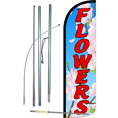 #ad Flowers Complete Swooper Flag Bundle