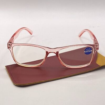 #ad Colette 3.5 Pink Reading Glasses Soft Butterfly Style Readers NWT