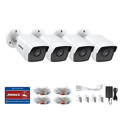 #ad ANNKE 4X 5MP Outdoor CCTV Security Camera Home Surveillance fit 5MP 4K TVI DVR
