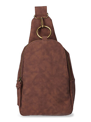 #ad Brown Students Travel Backpack Women#x27;s Crossbody Handbag adjustable strap
