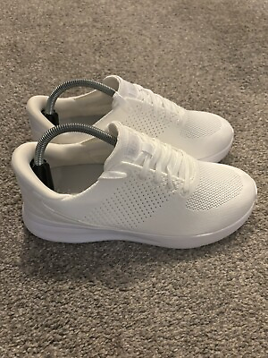 #ad Kizik Lima Hands Free Womens 8.5 X Wide Comfort Sneakers Shoes Creme White