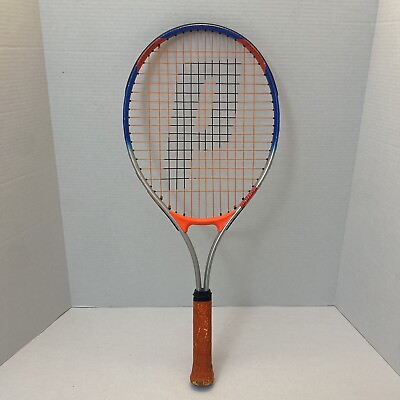 #ad Prince Cool Shot 25 Fusionlite Tennis Racquet 25quot; Inches Orange and Blue GUC