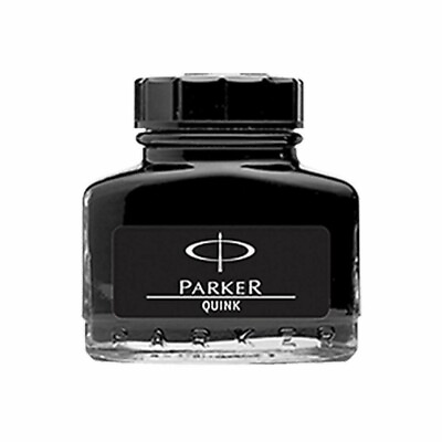 #ad Original Parker Quink Ink Bottle Black Color For Fountain Pen 30ml FREE SHIPPING