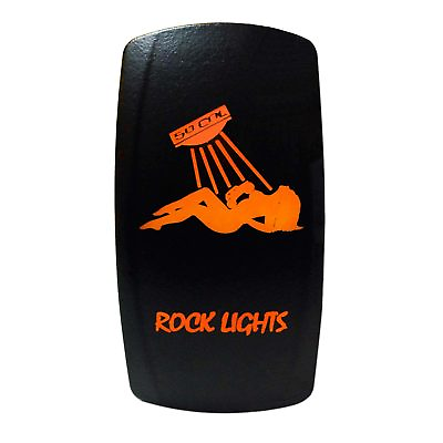 #ad Rocker Switch Mudflap Girl Rock Lights RZR Maverick X3 YXZ1000R Ranger Orange