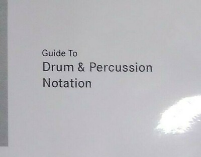 #ad Guide to Drum amp; Percussion Notation Double Sided  FREE Shipping