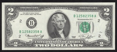 #ad ⭐ 1976 $2 NEW YORK FRN TWO DOLLAR BILL *UNCIRCULATED* FREE SHIPPING ⭐ 58788