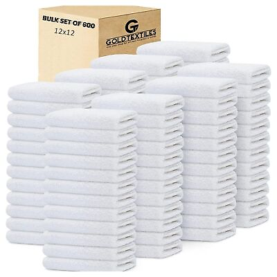 #ad Wash Cloth Towel Set 12x12 Cotton Blend Bulk Pack 12244860120480600 Towels