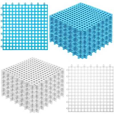 #ad Tinideya 50 Pack Modular Interlocking Floor Tiles Bulk 11.8#x27;#x27; x 11.8#x27; Interl...