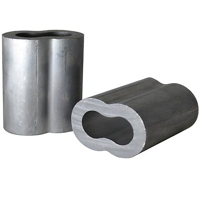#ad 25 Aluminum Sleeves for Wire Rope Cable 3 16quot;.