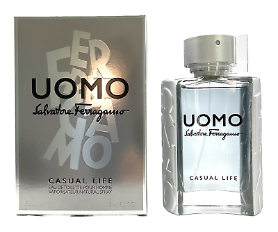 #ad UOMO Casual Life by Salvatore Ferragamo for Men 3.4 oz EDT Spray NIB Authentic