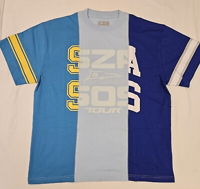 #ad 2023 SZA SOS Concert Official Tour Shirt Split Tee Short Sleeve Jersey LARGE