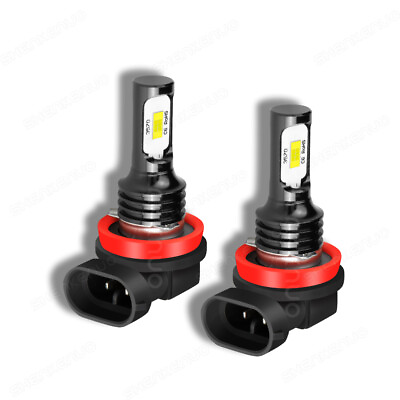 #ad LED Fog Light Bulbs H8 H11 Fog Light Bulb White 6500K High Power DRL Lamps