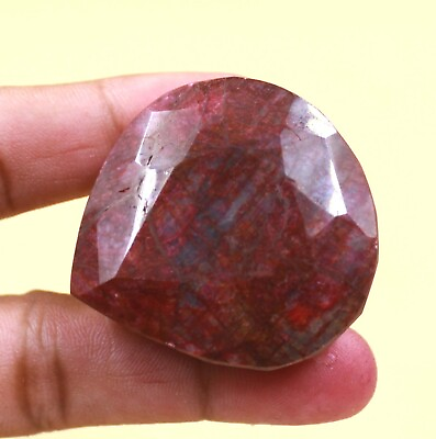 #ad Fantastic Big Sale Pear Shape 375.00 Ct African Red Ruby Certified Gemstone SD