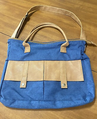 #ad Blue Polyester Canvas Classic Courier Bag Laptop Bag