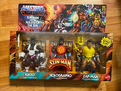 #ad Mattel Masters of the Universe Sun Man and Rulers of the Sun Action Figure Set