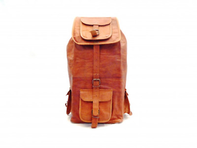 New Large Leather Bag Backpack Men Laptop S Travel Large Vintage Hiking Camping $54.87