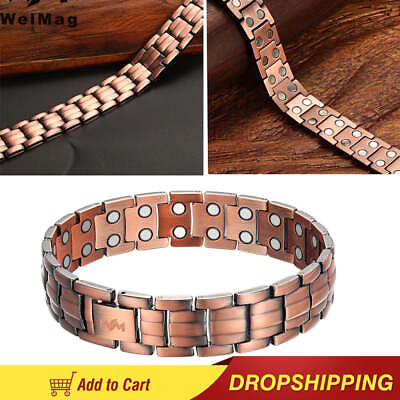 #ad Viking Bracelets Bangles Men Copper Male Bracelet Copper Health Jewelry Ma