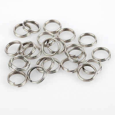 #ad 100Pc 4 10mm Metal Round Split Rings Small Double Ring for Jewelry Making DIY