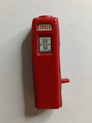 #ad Very Rare Old SHELL Plastic Red Small Model Fuel Petrol Station Gas Tank