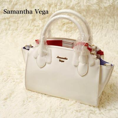 #ad Samantha Vega Disney Leather Handbag Shoulder 2Way White