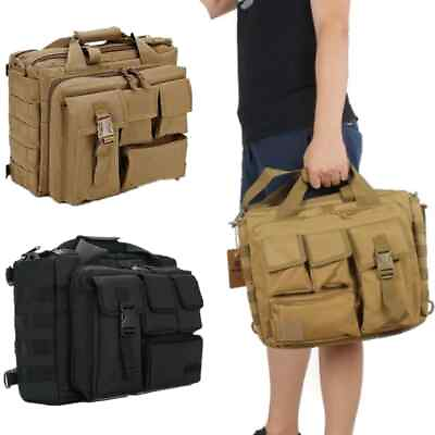 #ad Military Backpack Tactical Molle Nylon Messenger Shoulder Bag Laptop Handbags