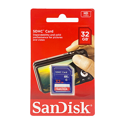 #ad SanDisk 32GB Class 4 SDHC UHS I Flash Memory SD Card For Cameras