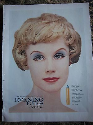 #ad 1959 Evening Eyes Eye Shadow Make up Cosmetic By Kurlash Color Ad
