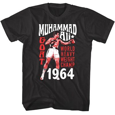 #ad Muhammad Ali Men#x27;s T Shirt 1964 Heavy Weight Champion Winning it All