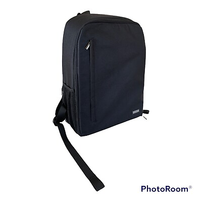 #ad Mens Black Digital Camera Laptop Bag Double Strap in the Back Backpack