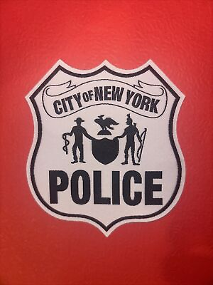 #ad Old NYPD Emblem Patch . On Precinct Door Police Cars 3.5 X4 Inch.
