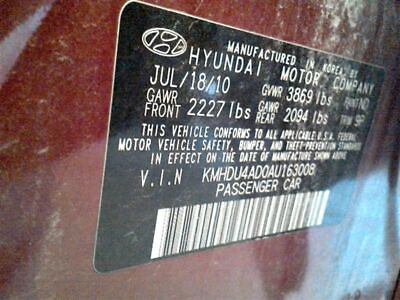 #ad Chassis ECM Bag Center Console With Side SRSs Fits 07 10 ELANTRA 260884