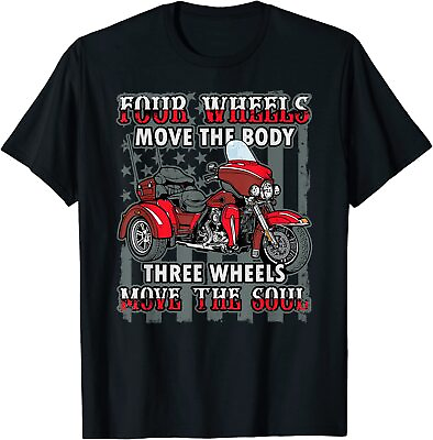 #ad Motorcycle Trike Three Wheels Move the Soul Biker T Shirt Size S 5XL