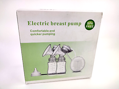 #ad Double Electric Breast Feeding Pump Comfort Pain Free Powerful Suction NEW