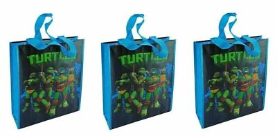 #ad Set of 3 TMNT Teenage Mutant Ninja Turtles Medium Tote Party Gift Bags 3 Bags