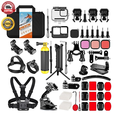 #ad 63in1 Action Camera Accessories Kit for GoPro Hero 11 10 9 HousingSilicone Case