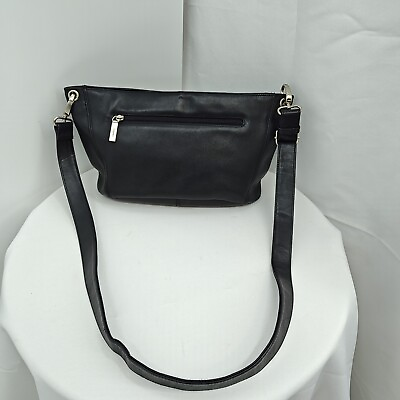 #ad #ad Hobo International Black Leather Cross Body Convertible Purse Handbag