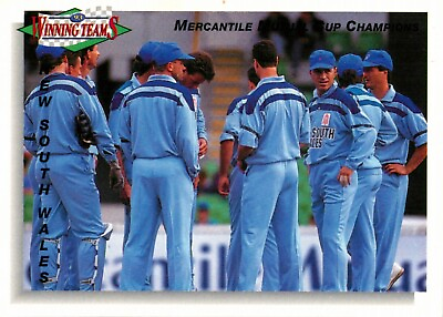 #ad 1993 1994 New South Wales Men#x27;s Cricket Futera One Day Cup Card Champions