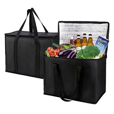 #ad Reusable Insulated Grocery Shopping Bag Thermal Insulation Tote for Beach Picnic
