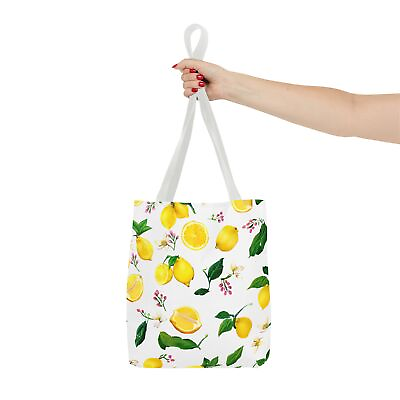#ad Lemon Tote Bag reusable grocery bag with lemons gift for book lovers school bag