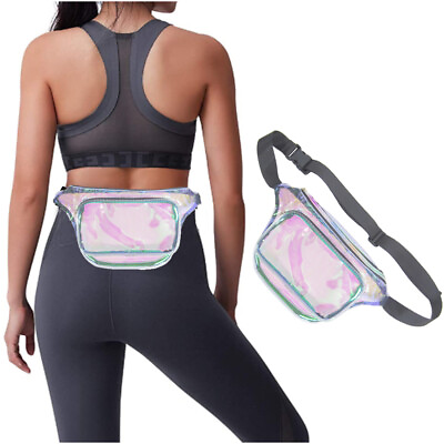 Clear Fanny Pack Stadium Approved for Women Small Purse Crossbody for Men Sports $20.99