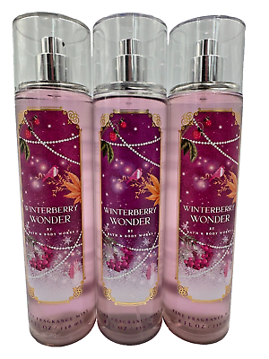 #ad Bath amp; Body Works LOT 3 Winterberry Wonder Fragrance Mist Spray 8 oz Cranberry