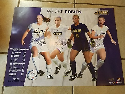 #ad 2017 James Madison University JMU DUKES Women#x27;s Soccer Schedule Poster