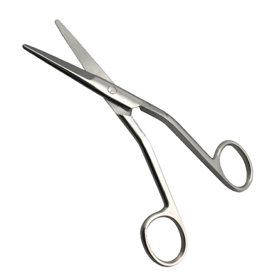 #ad Cottle Dorsal Scissors 6.5quot; Angled Shanks Rounded Blades Premium