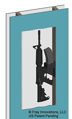 #ad .223 Rem 5.56 Vertical Wall Mount Turn any vertical surface into a gun hide