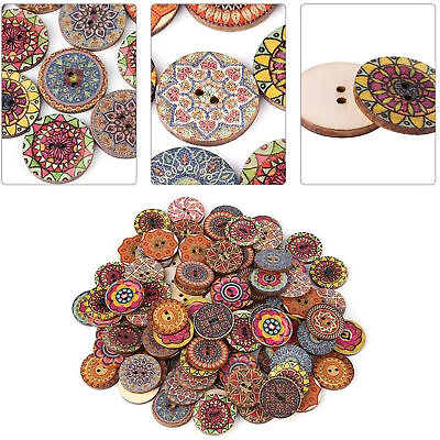 #ad 100pcs Craft Buttons Smooth Surface Diy Anti breaking Craft Buttons Eco friendly
