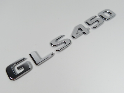 #ad 17 18 19 Mercedes GLS450 Emblem Rear Liftgate Chrome Badge Nameplate Genuine OEM