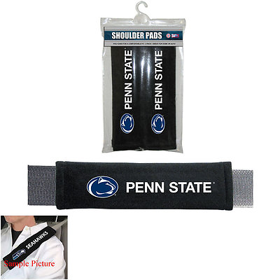 #ad New NCAA Penn State Nittany Lions Car Truck Seat Belt Shoulder Pads Covers 2pc