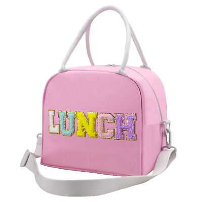 #ad Lunch Box for Women Girl Large Insulated Lunch Bag Personalized Preppy Lunc...