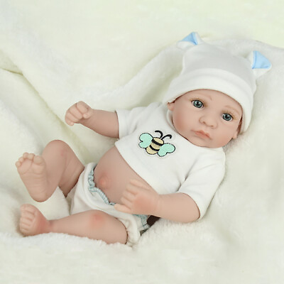 #ad Silicone Reborn Baby Dolls Full Body Soft Vinyl Realistic Newborn Doll Boy Gift