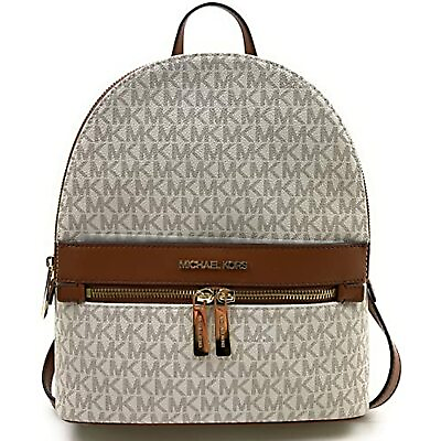 #ad Michael Kors Women Medium Vanilla Travel Shoulder Backpack Satchel School Bag